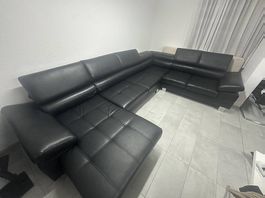 Schwarzes Ecksofa / Wohnlandschaft - Occasion