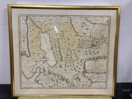 Antike Landkarte Kanton Zug von Gabriel Walser 1768