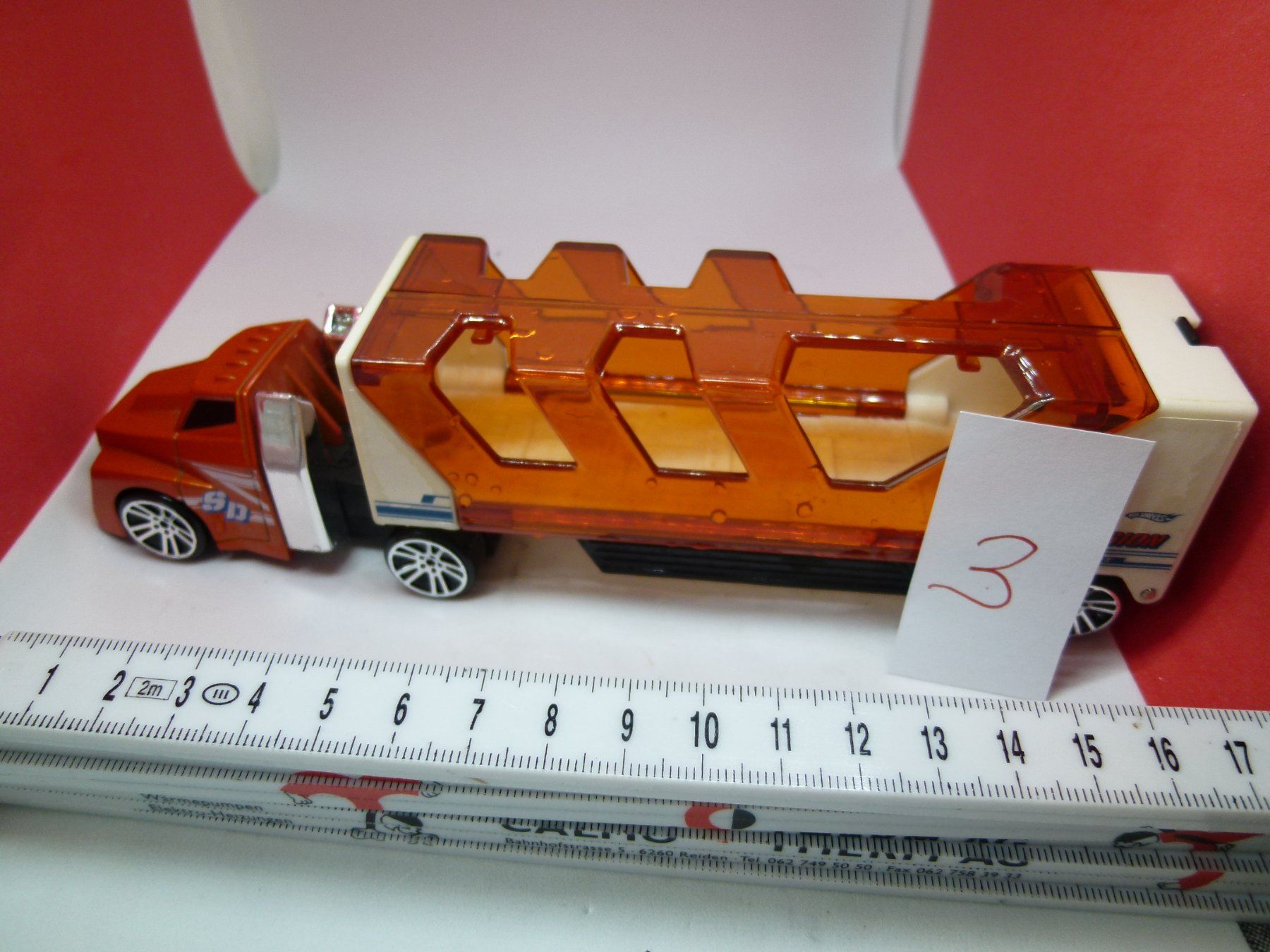 Hot Wheels Voitures modèles: Hot Wheels -Truck - orange/hell "Split Decision" - ca 20cm – D'occasion à Reiden par 2alpina2