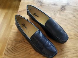 Sioux Mokassins, blau, Grösse 6 1/2