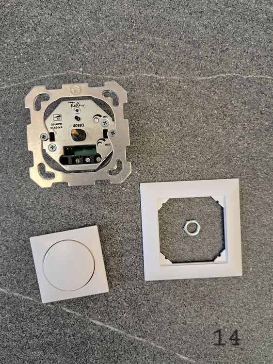 UP Dimmer 30-600W Feller Edizio Due (Gebraucht) in Matten(St.Stephan ...