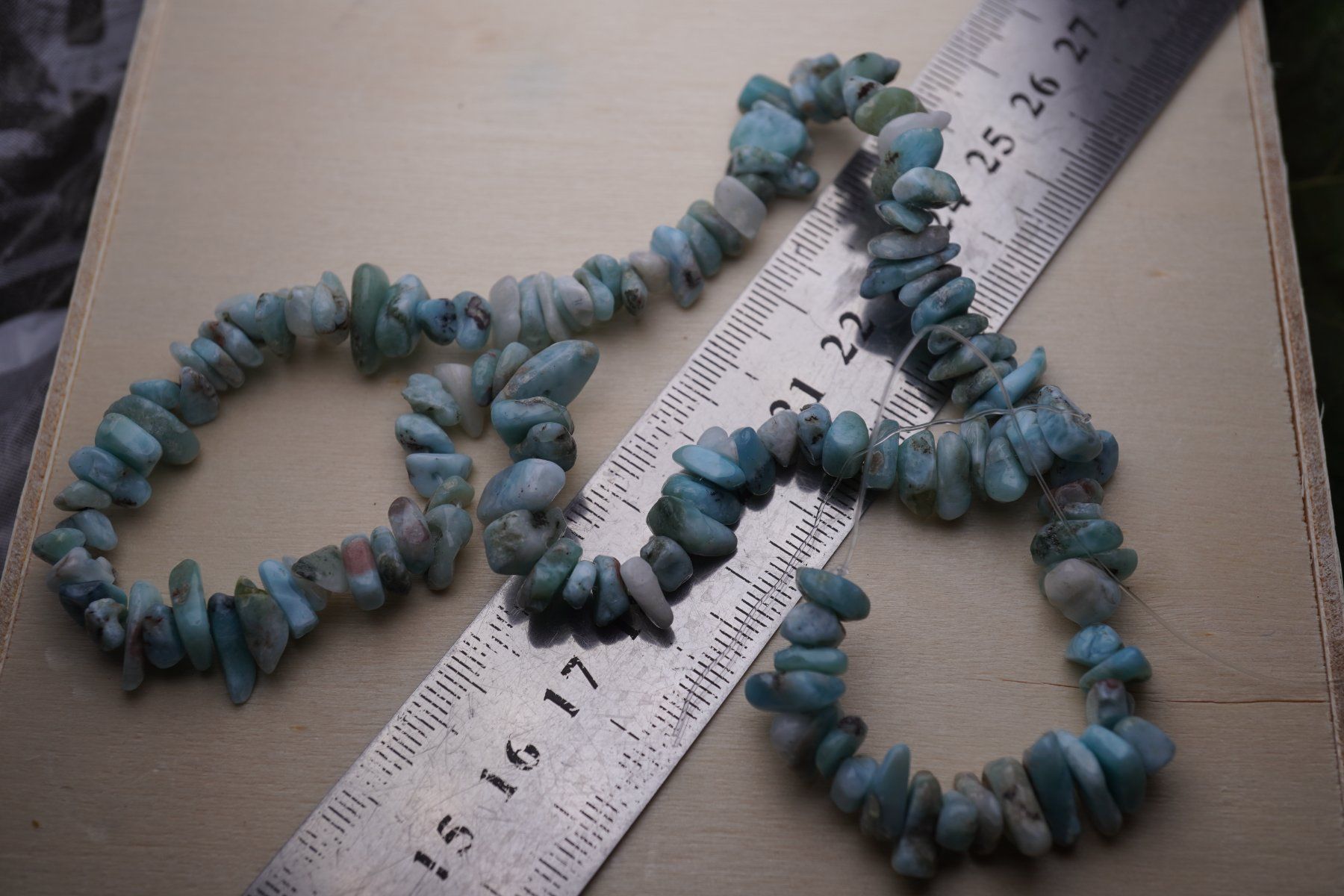 Mineralien & Heilsteine: Larimar Splitter   Strang       ab 1.-  Auktion – Neu und originalverpackt aus Eschenbach SG von topstone 5