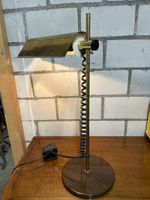 Schreibtischlampe Messing Retro Vintage 70er Spirale Messing