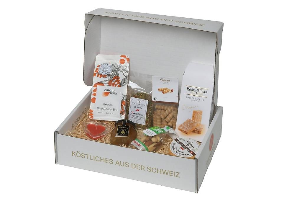 Sonstige Dekorationen & Accessoires: Lagerverkauf Schweizer Feinkost & Geschenkboxen – Gebraucht aus Rheinfelden von Gourmet_Koerbli_AG 1