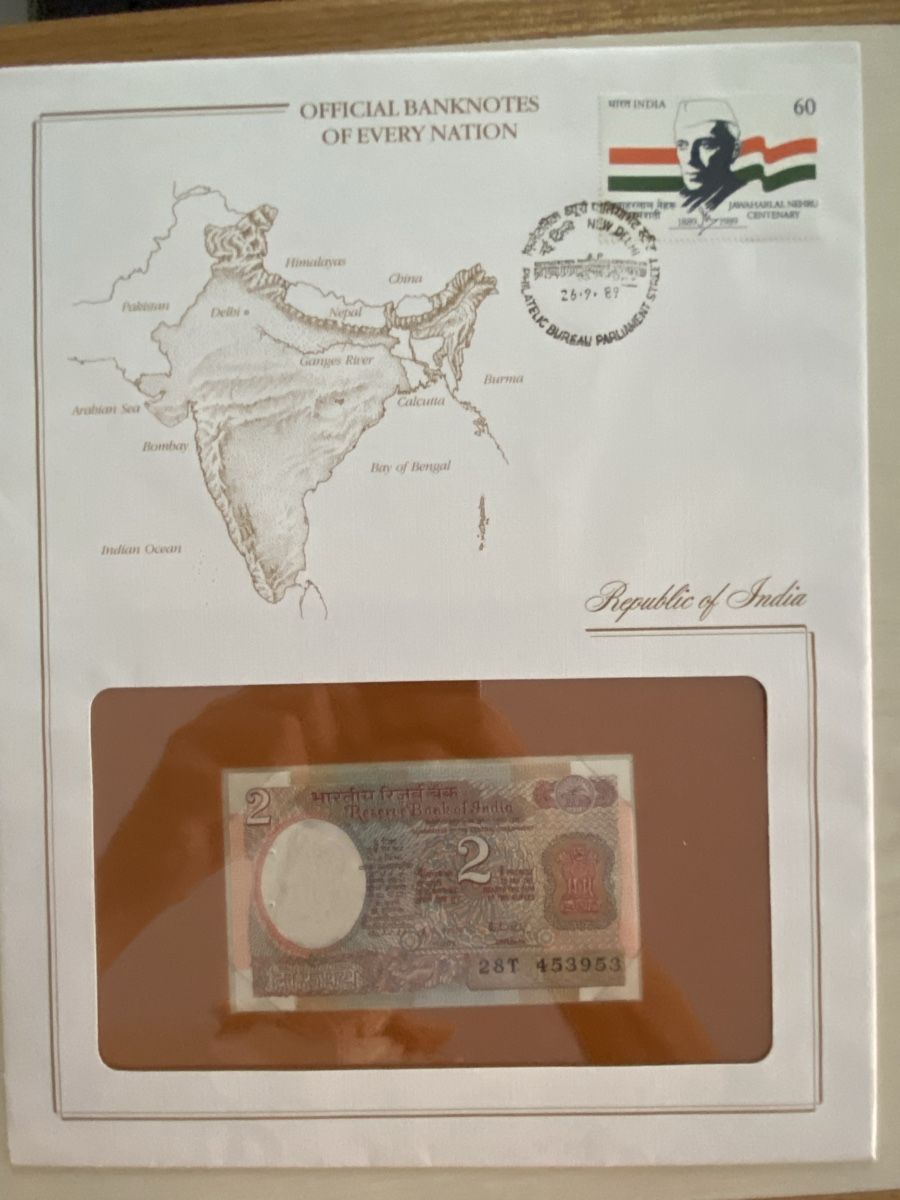 Banknoten: Banknotenbrief India – Neu (gemäss Beschreibung) aus Muralto von Alex1912