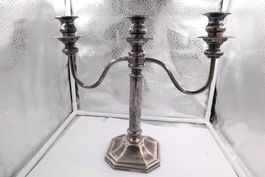 Antiker Kerzenständer Versilbert Candelabra 3 Kerzen