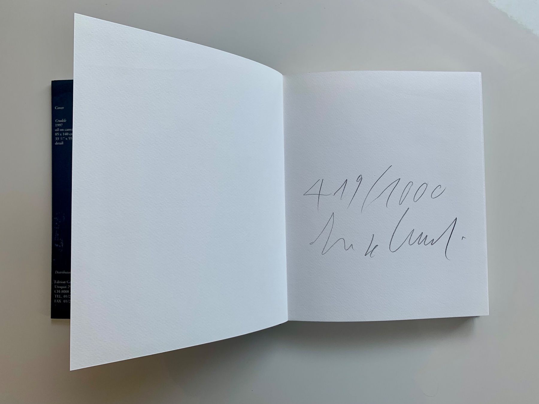 Libri: Enzo Cucchi / ... Eneide / Edition Bischofberger 419/1000 – Usato da Zürich venduto da ZuercherBrockenhaus 1