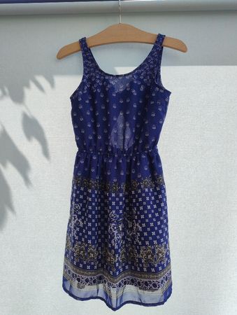 Sommerkleid Divided H&M blau Grösse 34 