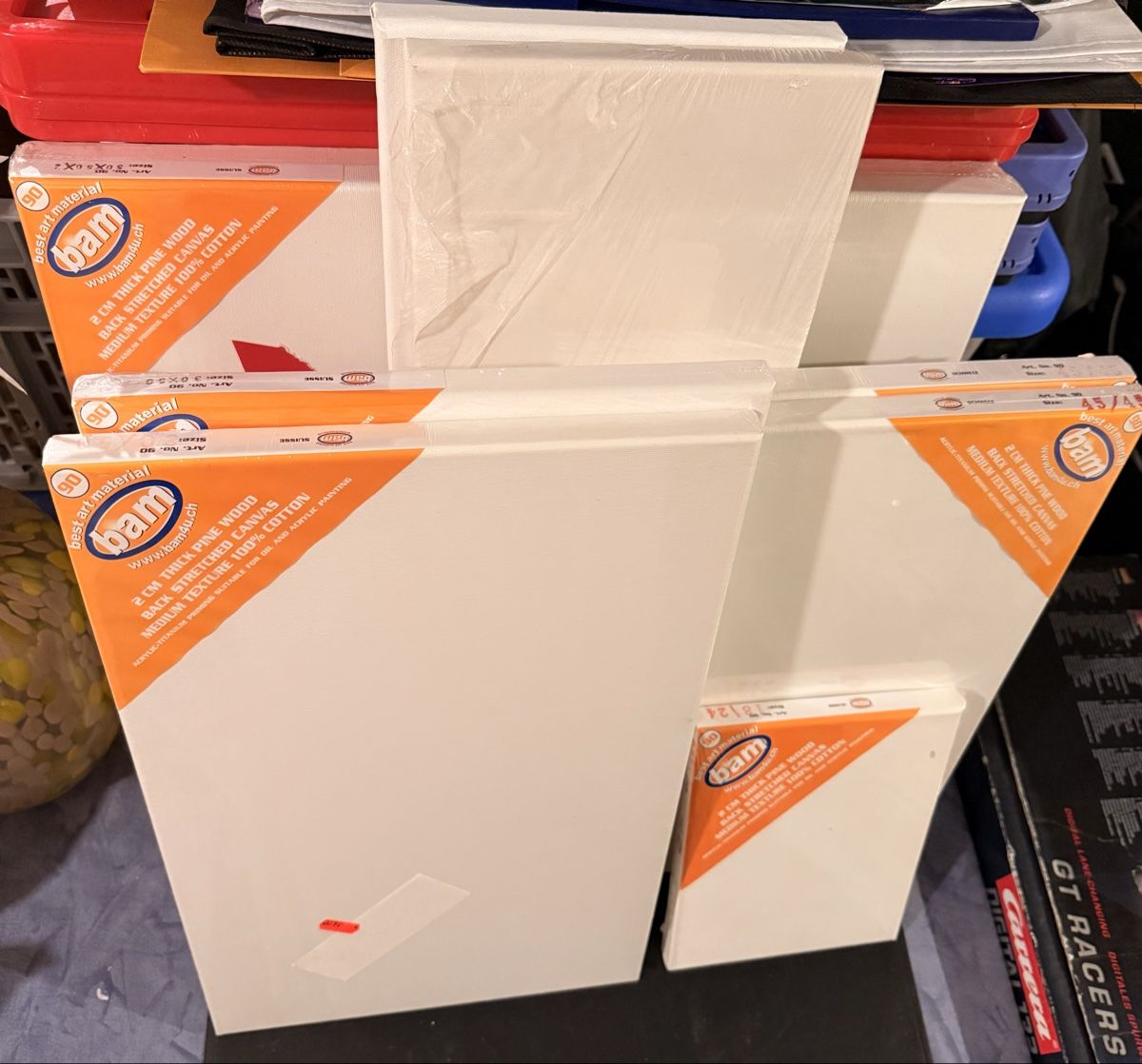 Poster & Bilder: Maler Leinwand, 9 Stück – Neu (gemäss Beschreibung) aus Worb von Soben