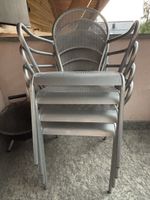 4 Gartenstühle Metall stapelbar