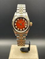 Rolex Lady-Datejust 26 stahl gold Neu Red Vignette diamanten