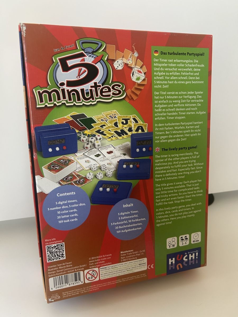 Giochi: 5 Minutes – Gesellschaftsspiel – Nuovo (secondo la descrizione) da Pratteln venduto da kim_6pp9 1