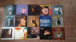 15 vinyls 33 T chanson francophone Lama Sanson Halliday..