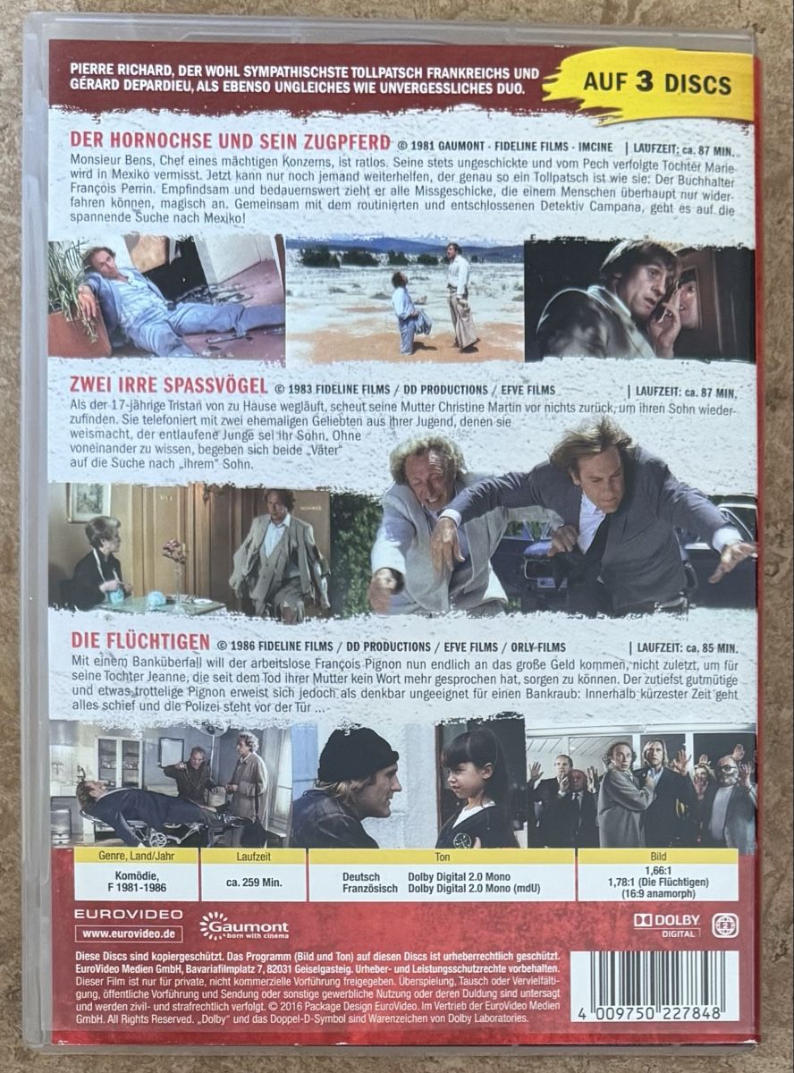 Alle DVDs: PIERRE RICHARD & GERARD DEPARDIEU – Neu (gemäss Beschreibung) aus Dietikon von AndreaSch01 1