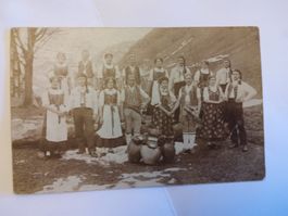 Trachtengruppe um 1900