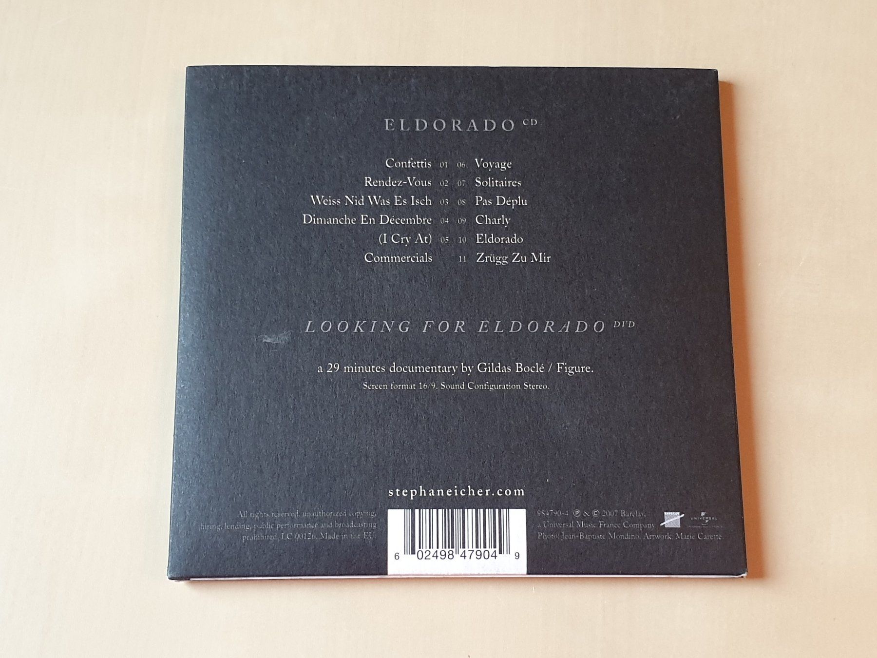 CD: Stephan Eicher Eldorado CD + DVD – Usato da Stansstad venduto da collectorsshop 1