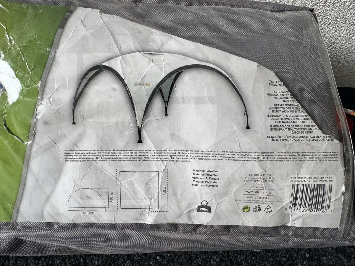Coleman Zelte & Pavillons: Zelt, Unterstand, Event Shelter – Gebraucht aus Seon von Sammler6 1