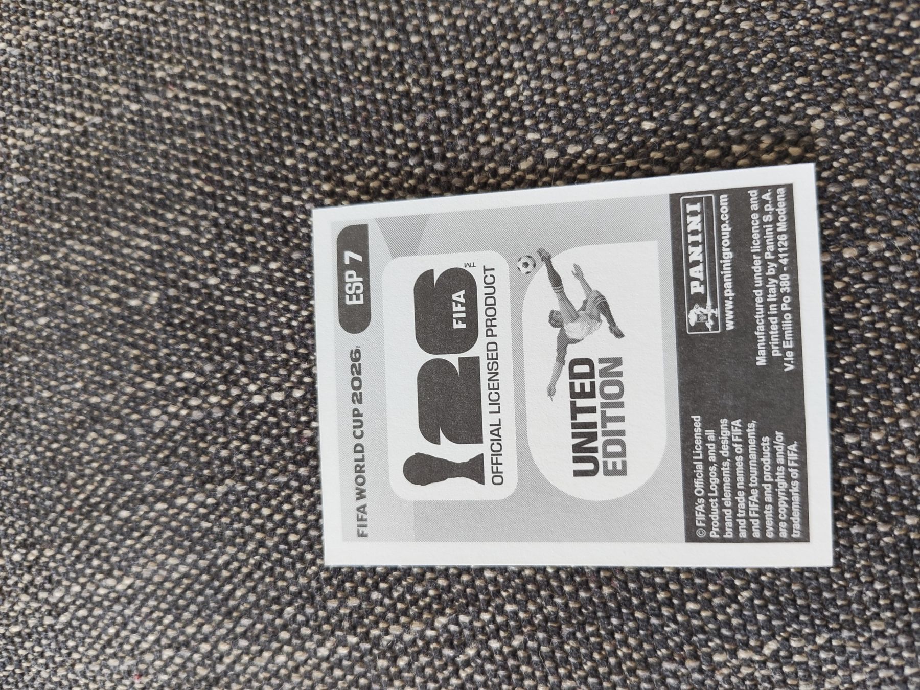 Panini Carte collezionabili: Panini 2026 Wm Esp7 – Nuovo (secondo la descrizione) da Lieli venduto da Maholo 1