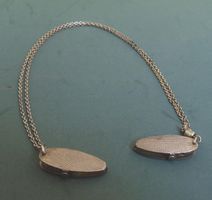 Servietten Kette Halter VERSILBERT