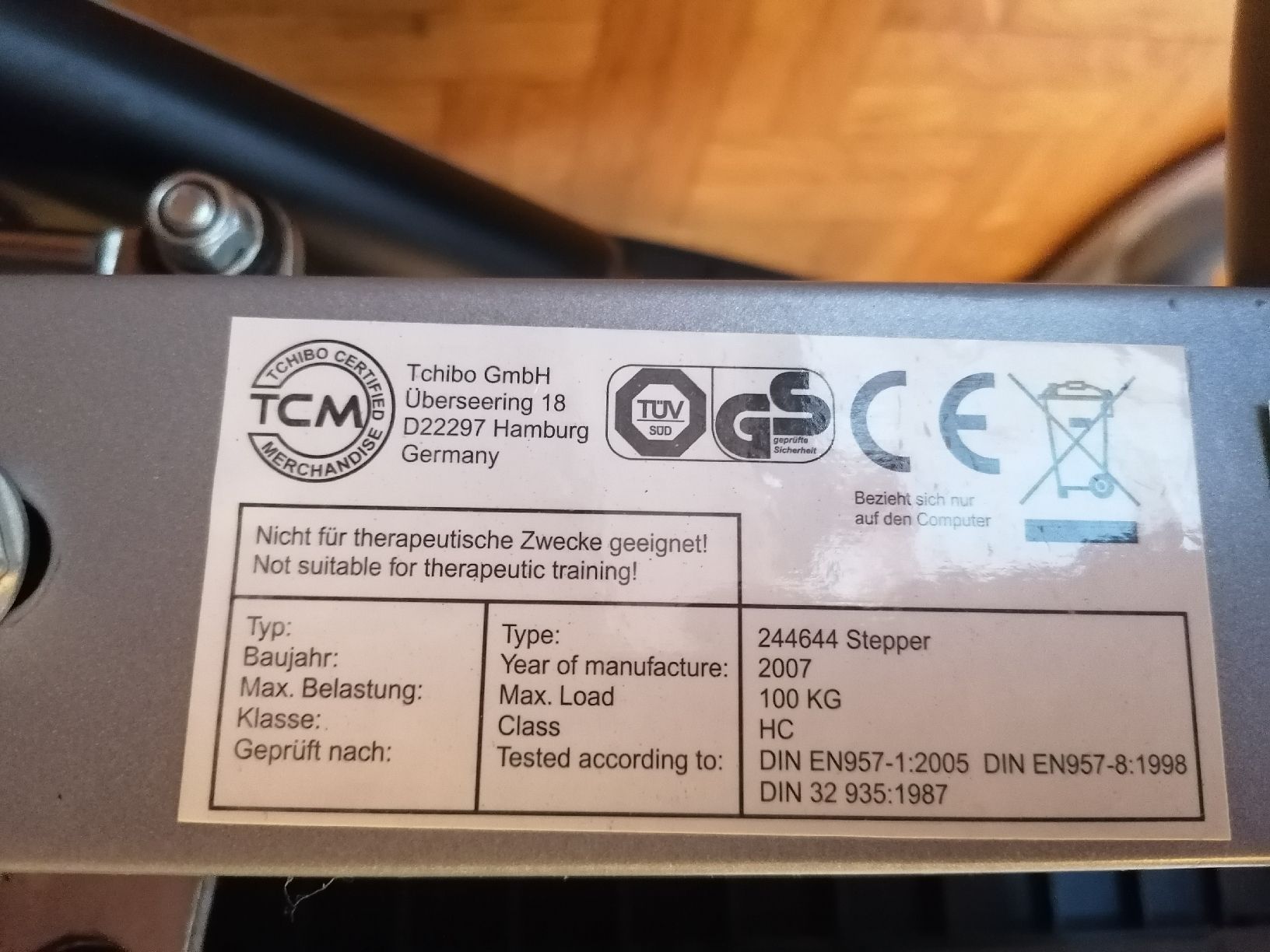 Hometrainer: Stepper TCM 244644 excellent état – Usato da Le Mont-Pèlerin venduto da dundun1 8
