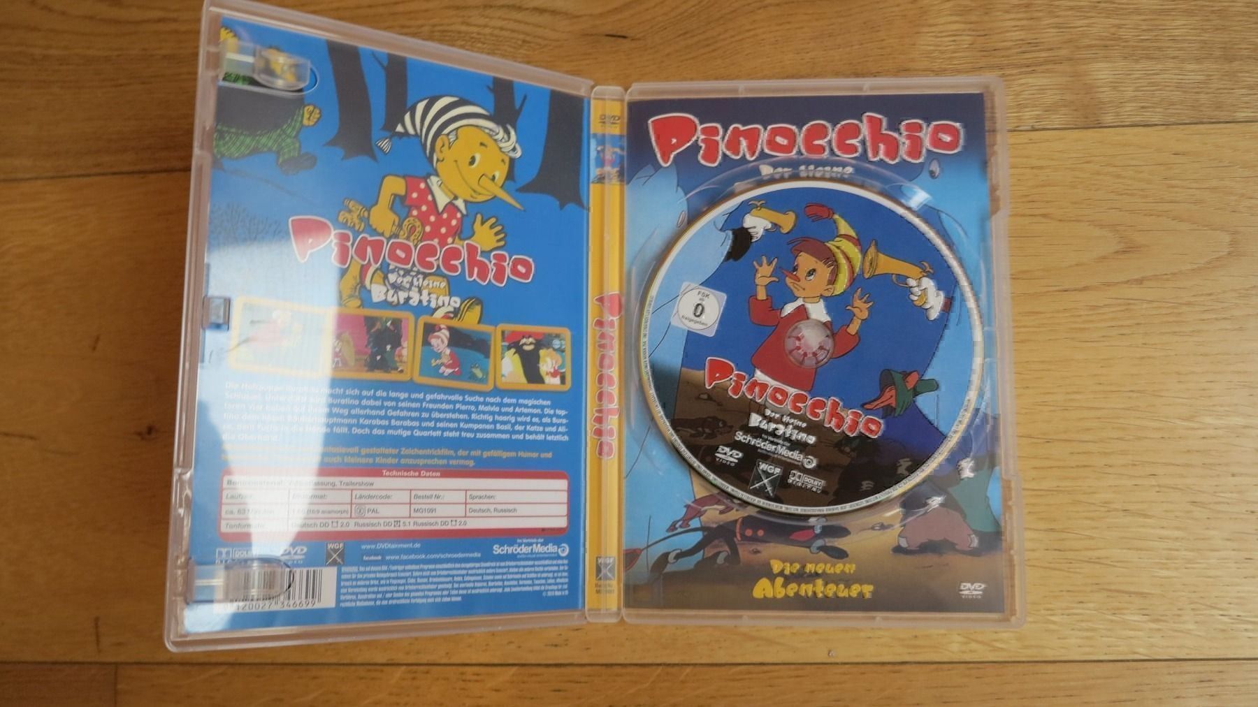 Tutti i DVDs: Pinocchio - Der kleine Buratino – Usato da Bettmeralp venduto da stermei 2