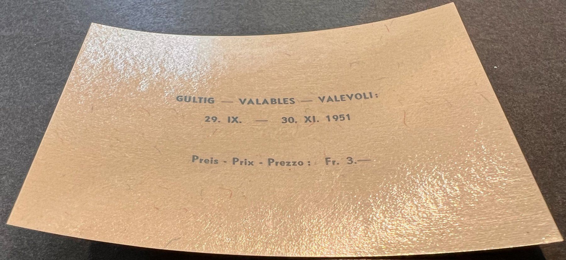 Tutti i francobolli: 1951 Lunaba Block ** SBK 250.- – Usato da St. Gallen venduto da Cheirodon 1