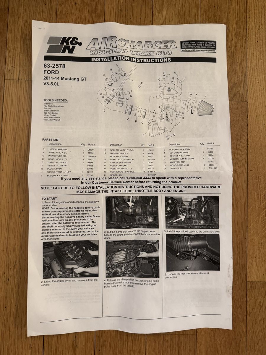 Ford Alle Autoersatzteile: Ford Mustang K&N Sportluftfilter – Gebraucht aus Oberhasli von Der_Mario 4