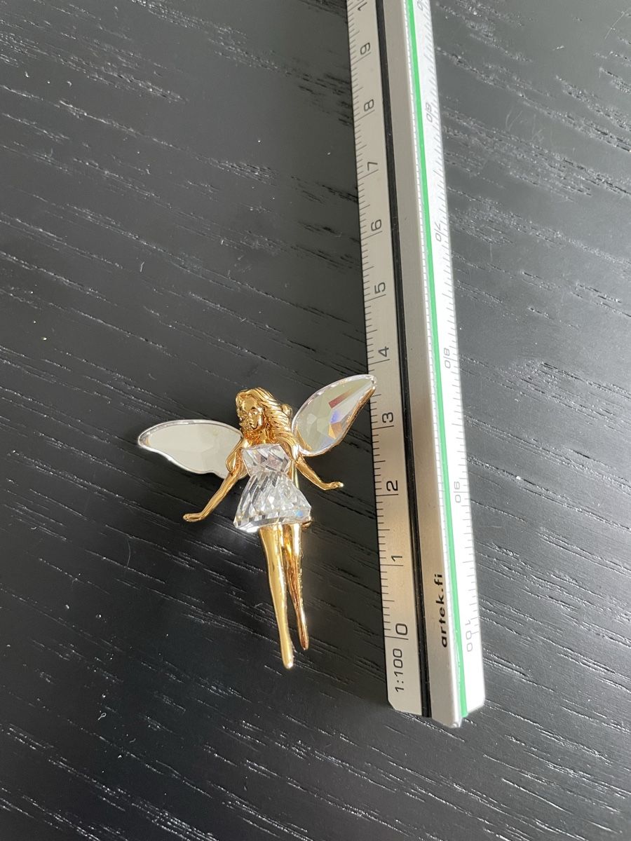 Swarovski Statuette: Swarovski gute Fee / Engel Anstecknadel  – Nuovo (secondo la descrizione) da Sissach venduto da Gaemma 3