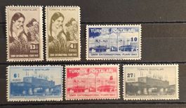 Türkei 1943 Messe Izmir komplett MNH postfrisch (6 Stk.)