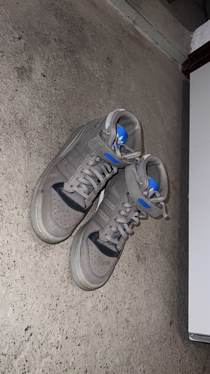 Adidas Herrenschuhe: Adidas Forum High Schuhe Grau Gr. 43 1/3 – Gebraucht aus Rotkreuz von perlengott 2