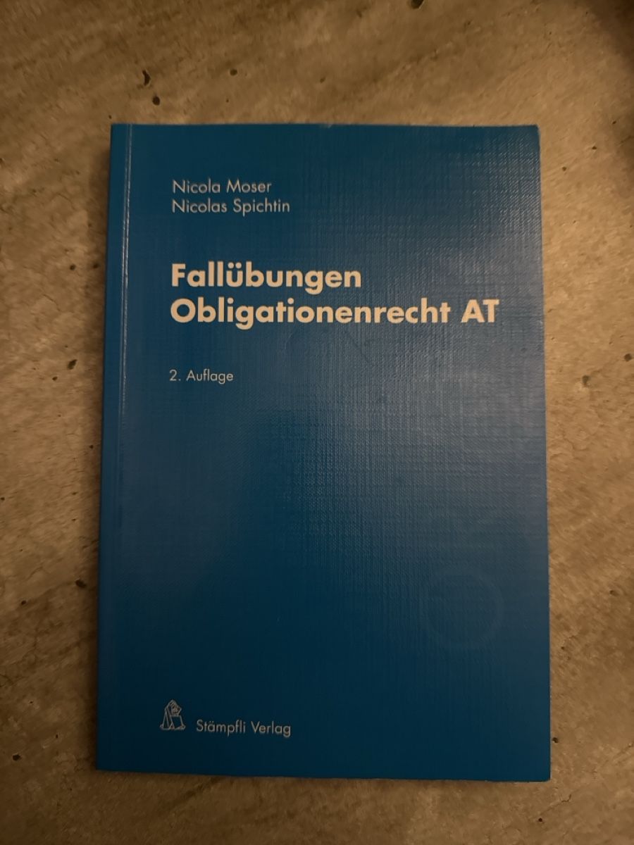 Bücher: Fallübungen Obligationenrecht AT – Neu (gemäss Beschreibung) aus Bern von eli_qb68