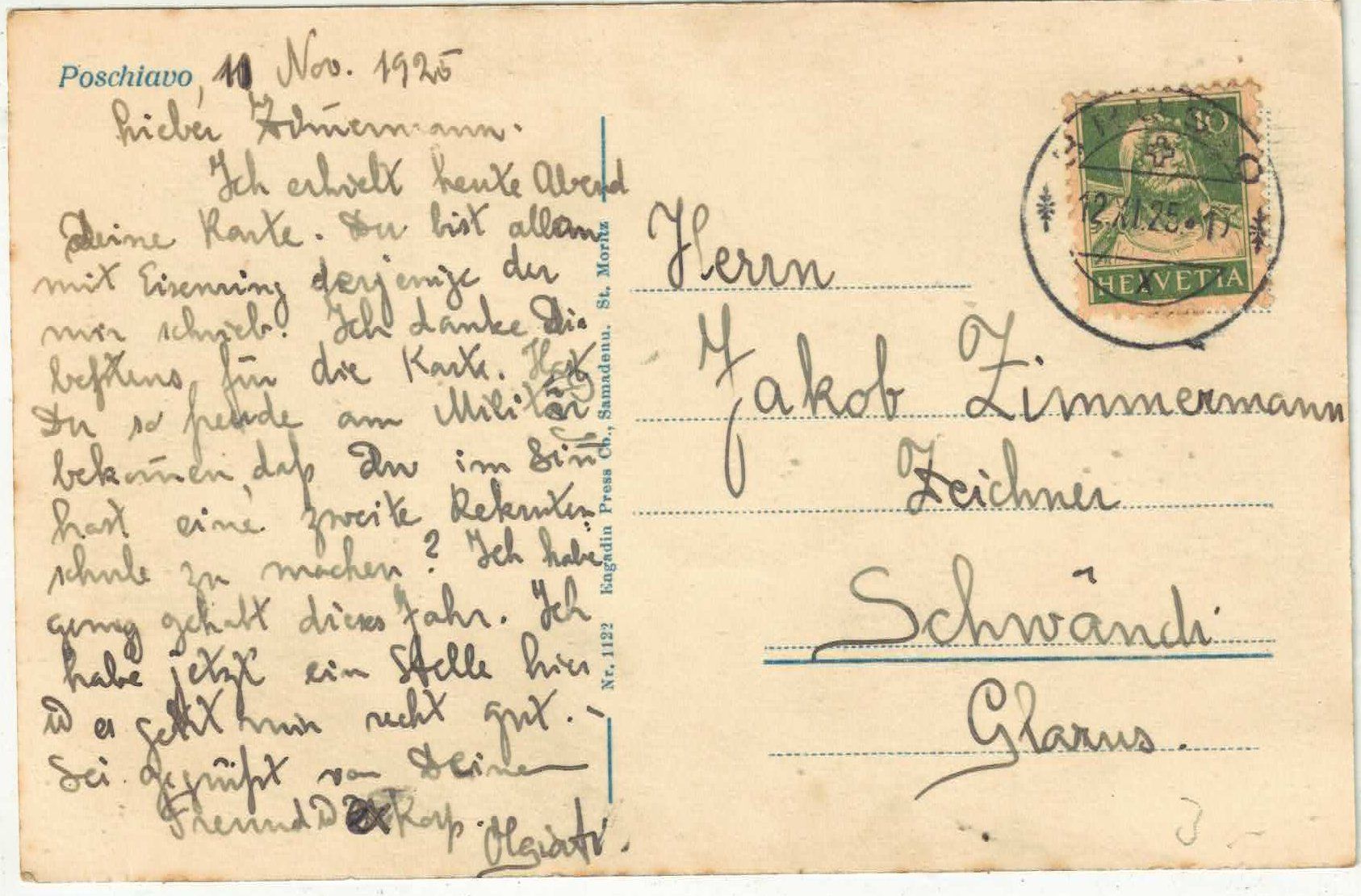 Cartes postales: Poschiavo - Vue generale – D'occasion à Ettingen par Kartenplanet 1