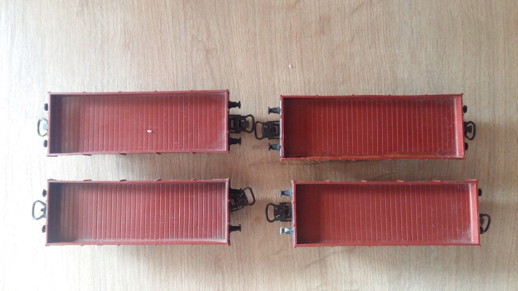 Märklin Modelleisenbahnen: HO, AC, Märklin, DB 4 wagons à rebords bas – Gebraucht aus Grand-Lancy von LFW 1