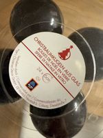 Christbaumkugeln Glas schwarz 24 Stück 6 cm neuwertig
