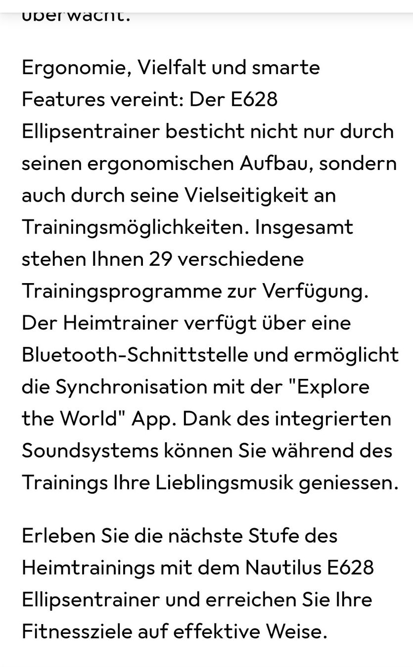 Nautilus Hometrainer: Crosstrainer Nautilus – Usato da Altenrhein venduto da Roduner 7