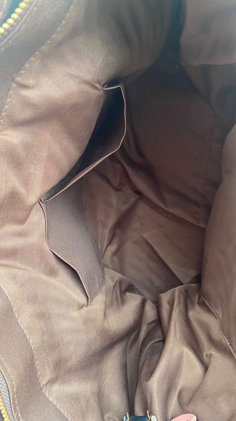 Borse da donna: Schicke Ledertasche mit bunten Applikationen – Usato da Wiliberg venduto da schnufi06 2