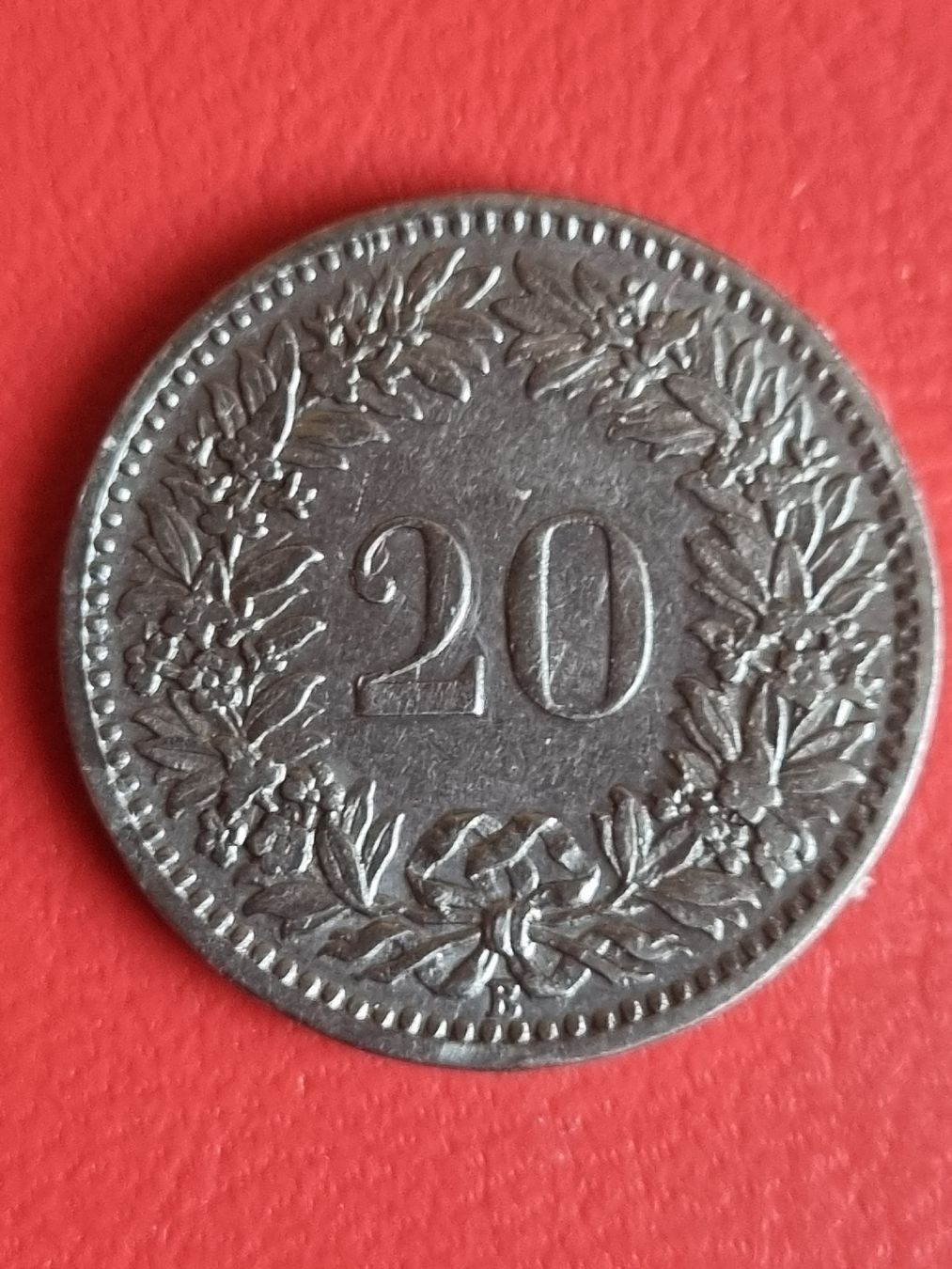 Alle Münzen: 20 RAPPEN SCHWEIZ - JAHR 1909 – Gebraucht aus Heimenschwand von rog_p7h9 1