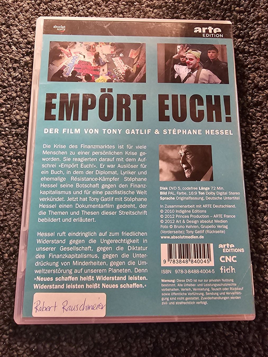 Alle DVDs: DVD Empört Euch! (21369) – Gebraucht aus Ruswil von jan_bxl5 1