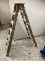 Holz-Leiter, Höhe 140cm, 6 Stufen