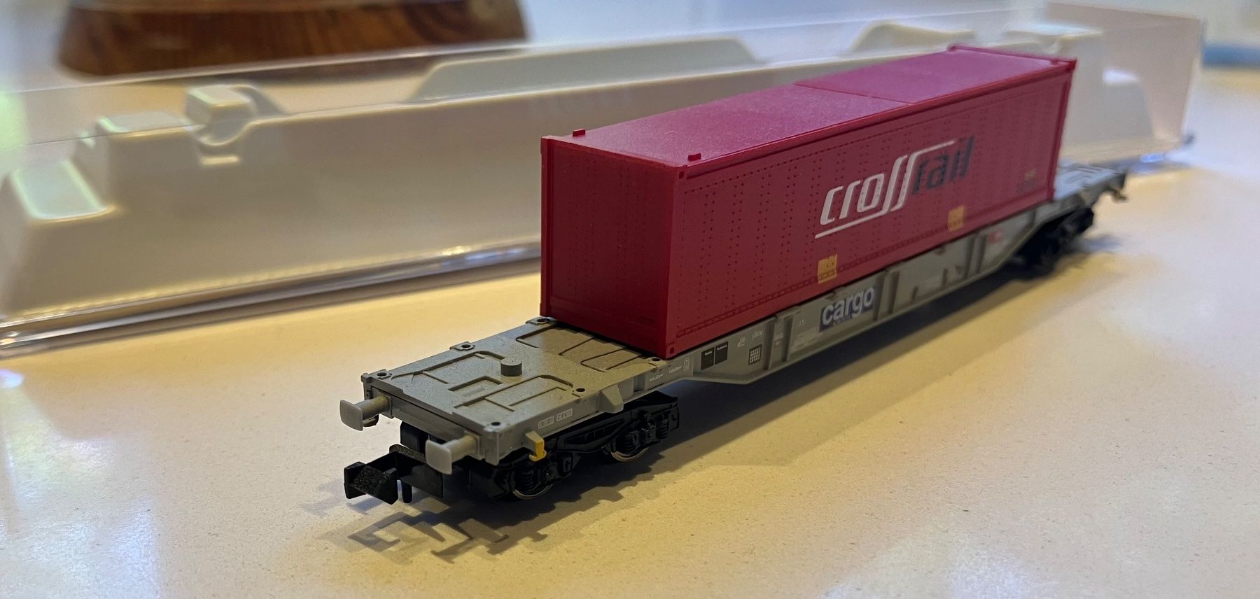 Fleischmann Modelleisenbahnen: Wagon Fleischman container Crossrail   OVP – Gebraucht aus Dompierre VD von immorentes 2
