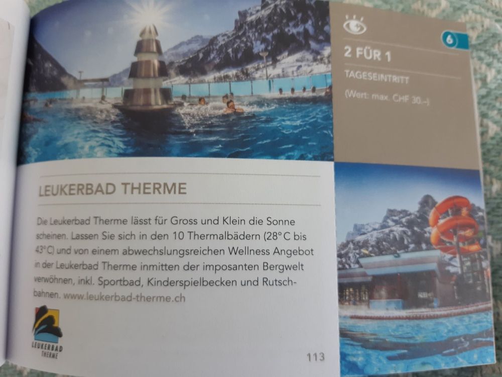2 für 1 Therme Leukerbad | Kaufen auf Ricardo