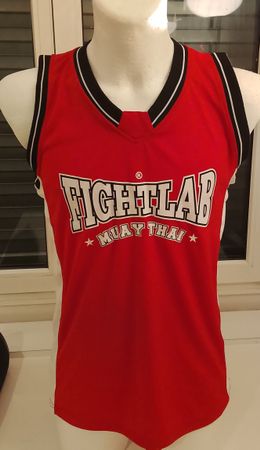 🥊 FIGHTLAB MUAY THAI TANK TOP SHIRT ROT M BOXEN MMA GYM NEU