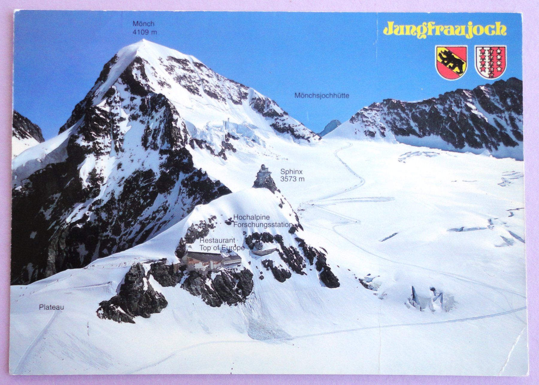 Ansichtskarten: Jungfraujoch 3454 m, B.O. – Defekt aus Fétigny von Billy2miny