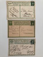 Bundesfeier-Karten 1910-13, Kat. 1-3, 6, 50, 5 vers. Karten