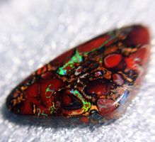 🔥 Boulder Opal Edelstein, Top Schliff, Rarität...