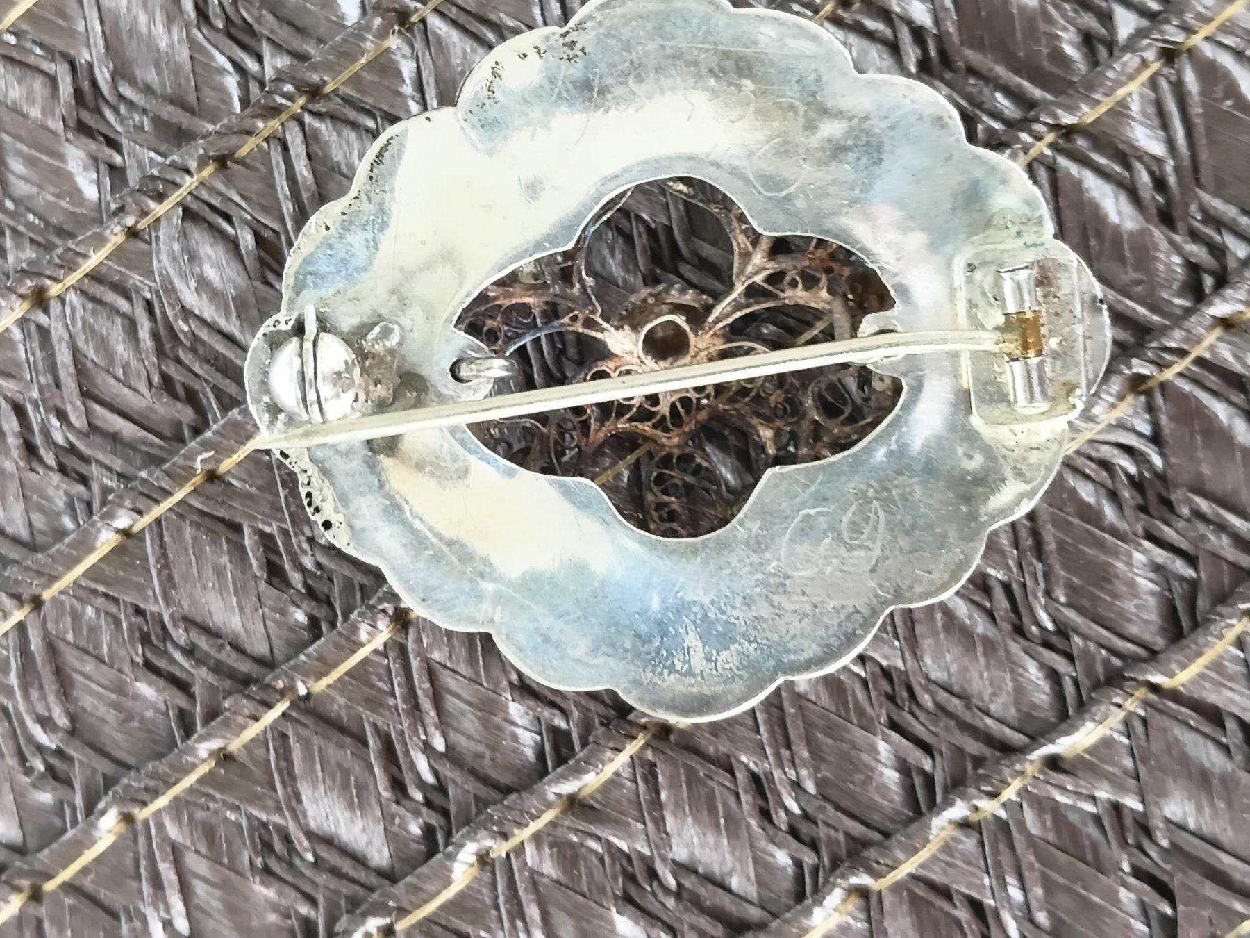 Spille & Fermagli: Antike Brosche Filigran Brosche Schmuck Silber 835 – Usato da Münchenbuchsee venduto da babilibern 7