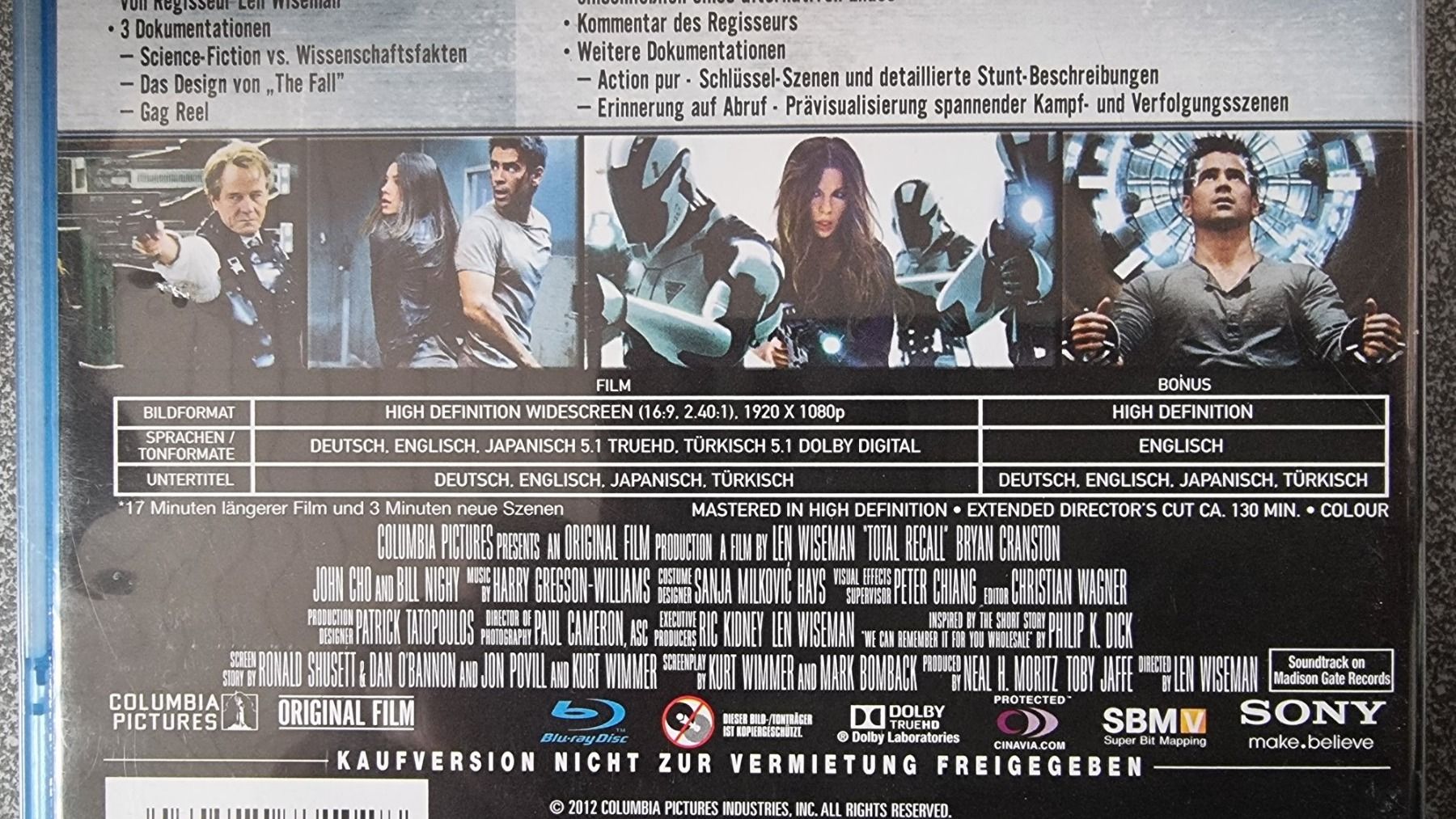 Tous les DVDs: Blu Ray - Total Recall / Colin Farrell – D'occasion à Oetwil am See par fineli2 1