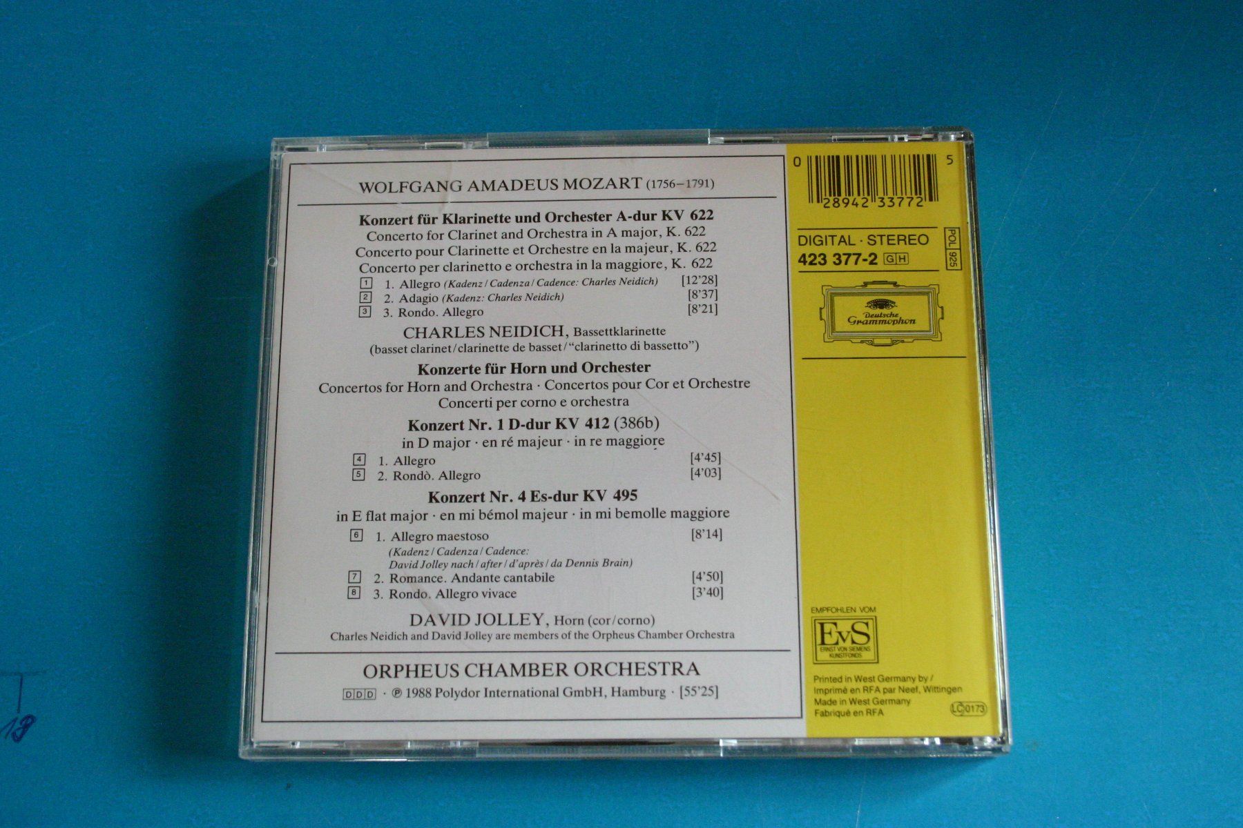 CDs: MOZART CLARINET CONCERTO HORN – Gebraucht aus Winkel von Gallica 1