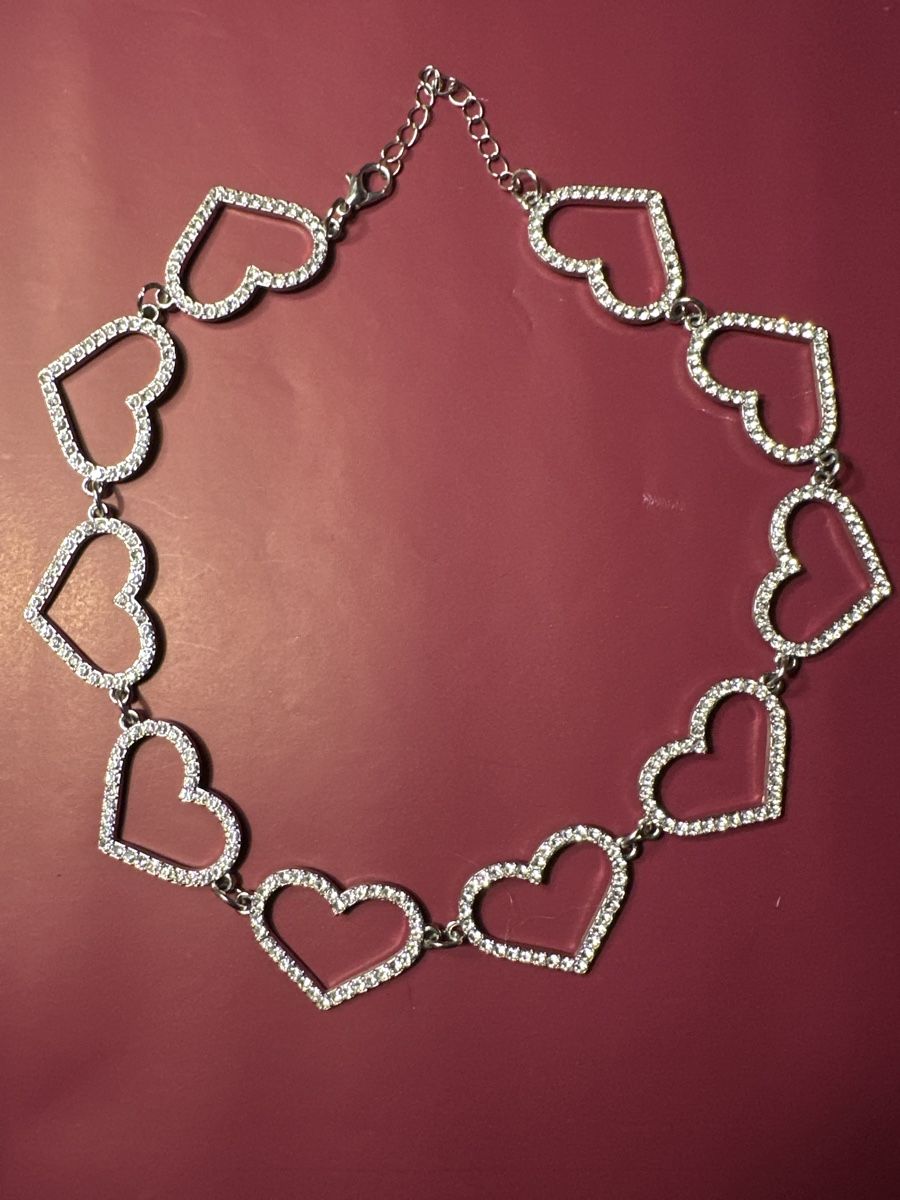 Catenine: Collier Strasssteine Herz – Nuovo (secondo la descrizione) da Bern venduto da schnupka 2
