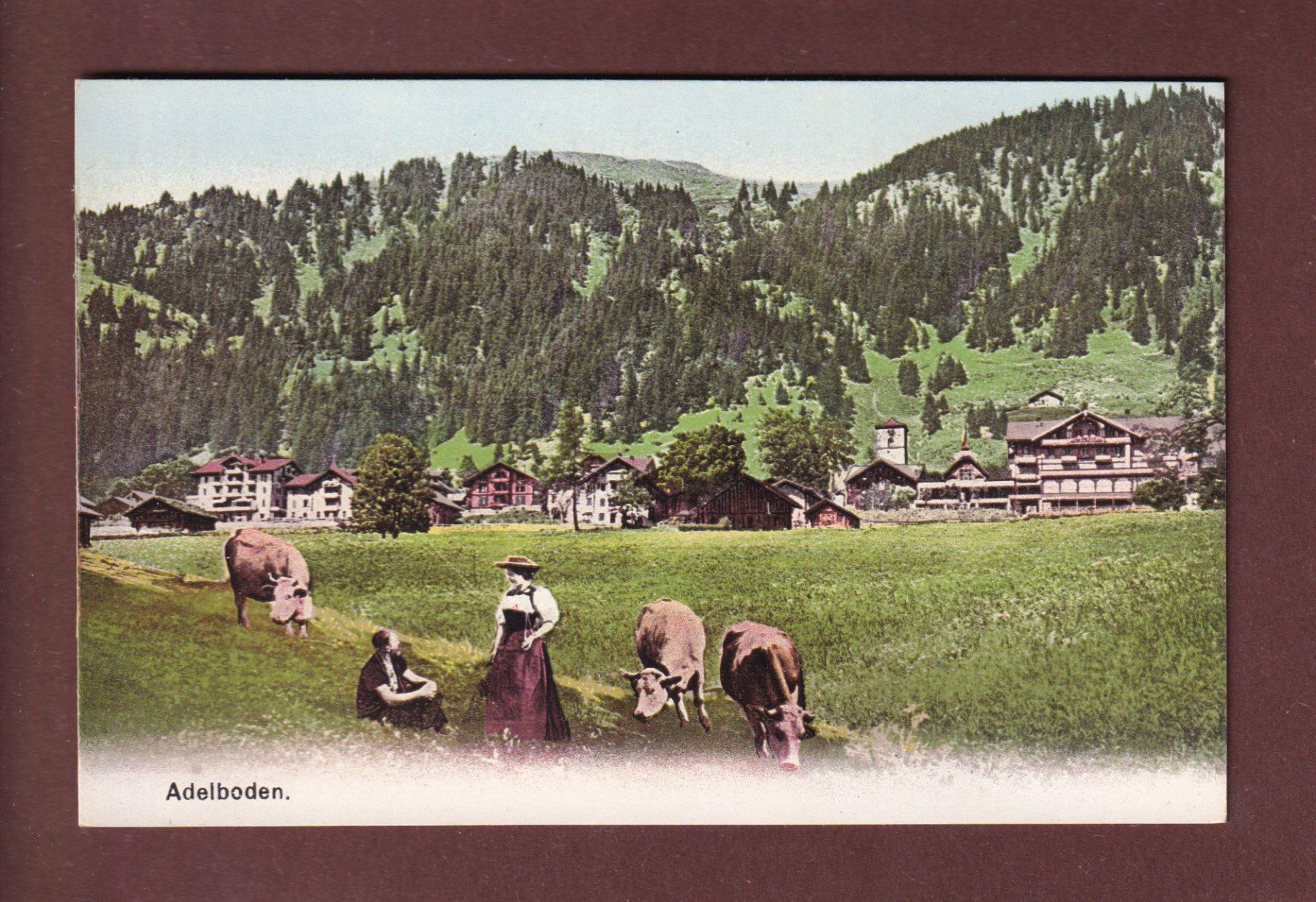 Ansichtskarten: ADELBODEN - Kühe – Gebraucht aus Pully von nicecards-shop